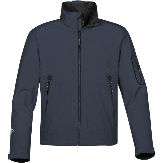 Mens Cruise Softshell Jackets Navy Black
